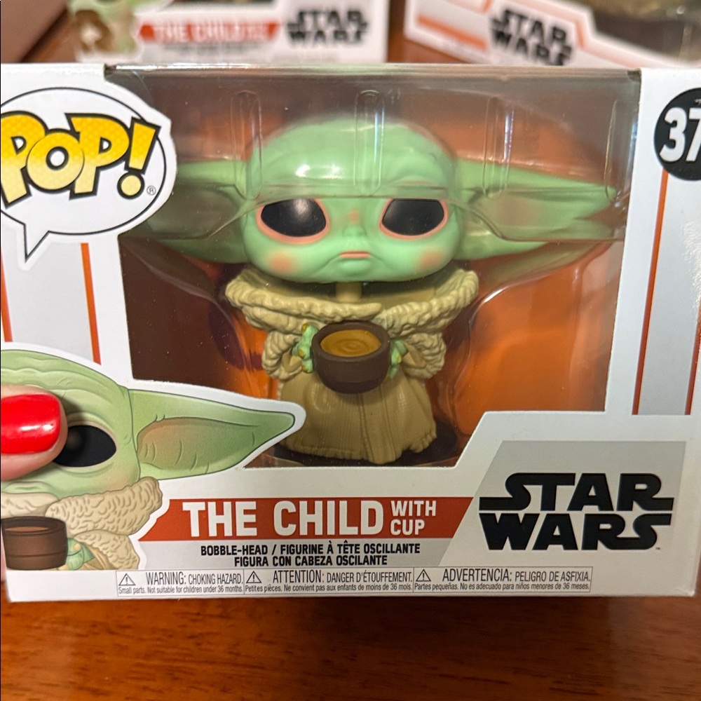 Funko Pop! The Child with Cup Figure - Green and Brown
